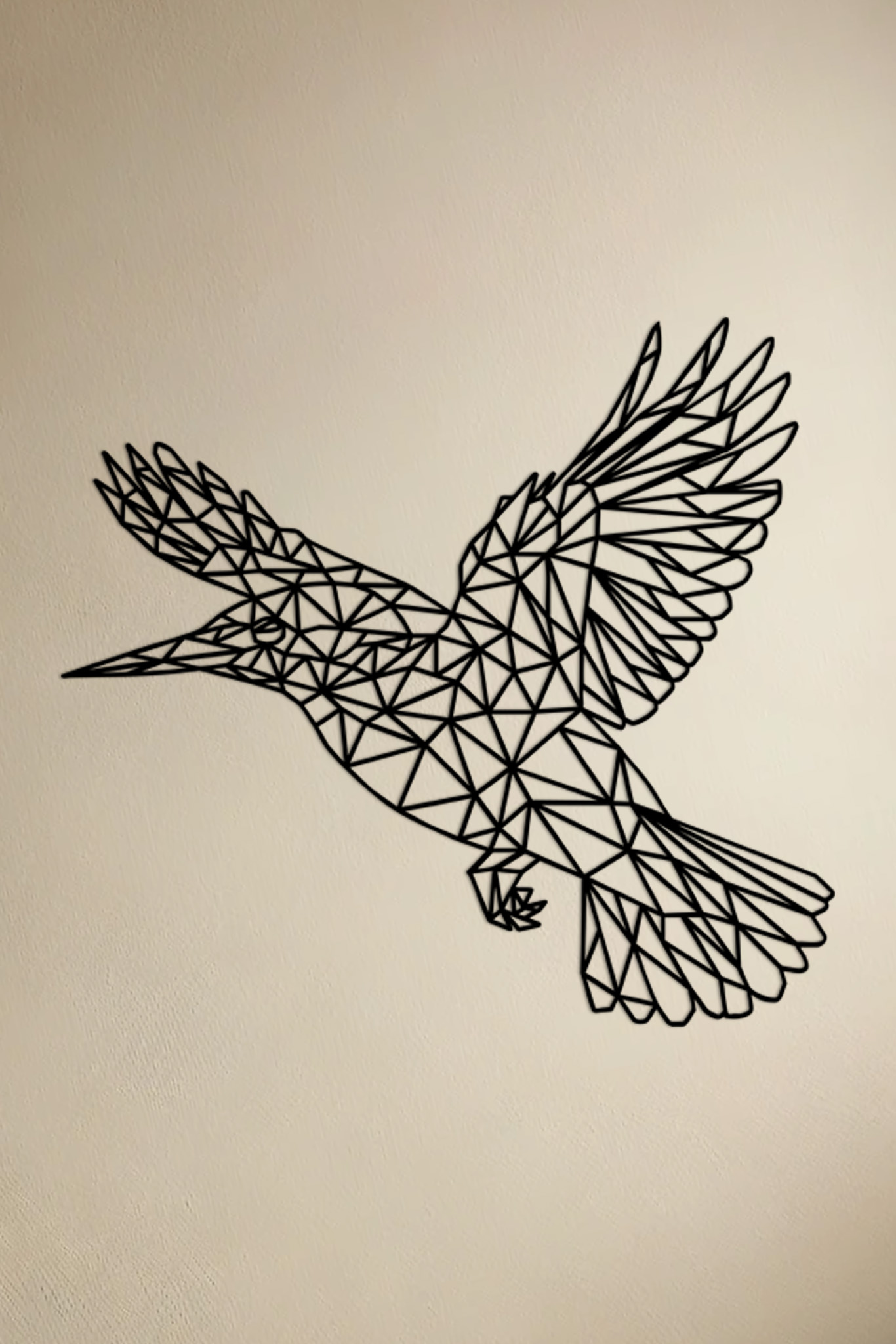 Houten IJsvogel wanddecoratie
